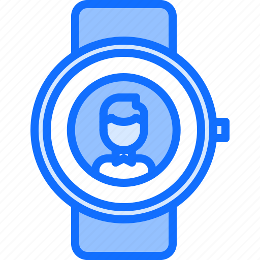 Call, interface, man, smart, ui, user, watch icon - Download on Iconfinder