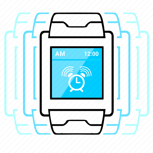 Alarm, display, smart, timer, vibration, watch icon - Download on Iconfinder