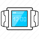 display, horizontal, screen, smart, time, watch