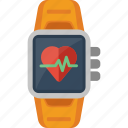 cardiogram, electronic, heart, smart watch