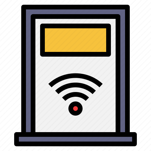 Door, smarthome, internet of things, furniture and household, wifi signal icon - Download on Iconfinder