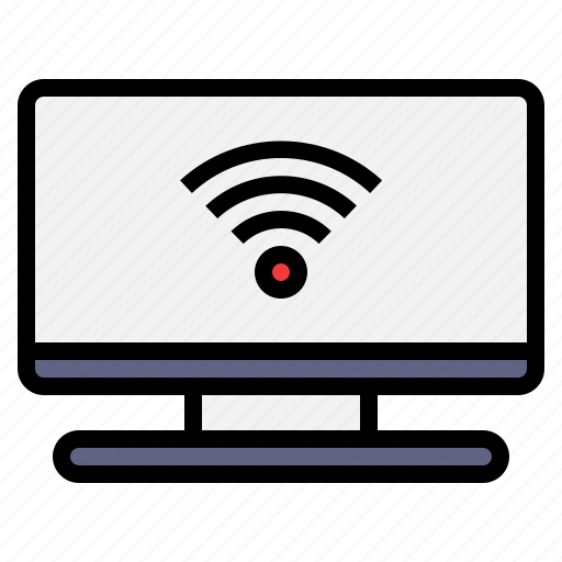 Smart tv, wifi connected, smarthome, entertainment, internet of things icon - Download on Iconfinder