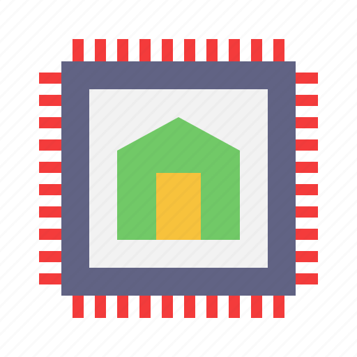 Cpu, chipset, microchip, processor, electronics icon - Download on Iconfinder