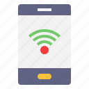 smartphone, wifi, connection, device, mobile application