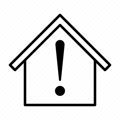 House, alert, home, warning, real estate, apartment, smarthome icon - Download on Iconfinder