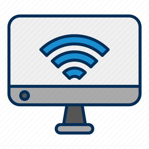 Screen, monitor, computer, technology, wireless, connection icon - Download on Iconfinder