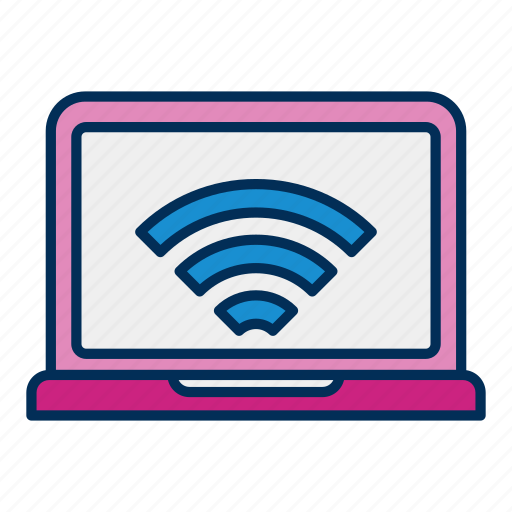 Laptop, screen, technology, wireless, wifi, connection icon - Download on Iconfinder