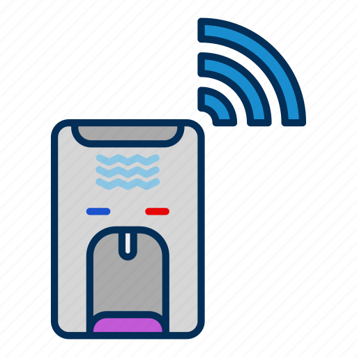 Dispenser, waterd, drink, wifi, wireless, connection icon - Download on Iconfinder