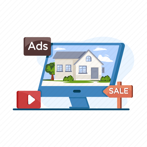 Home ads, property advertisement, house advertisement, property marketing, property ads icon - Download on Iconfinder