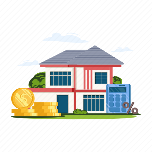 Home cost, home price, home financing, property rate, property investment icon - Download on Iconfinder