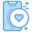 heart, love, mobile, phone, smartphone, technology 