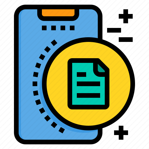 File, mobile, phone, smartphone, technology icon - Download on Iconfinder