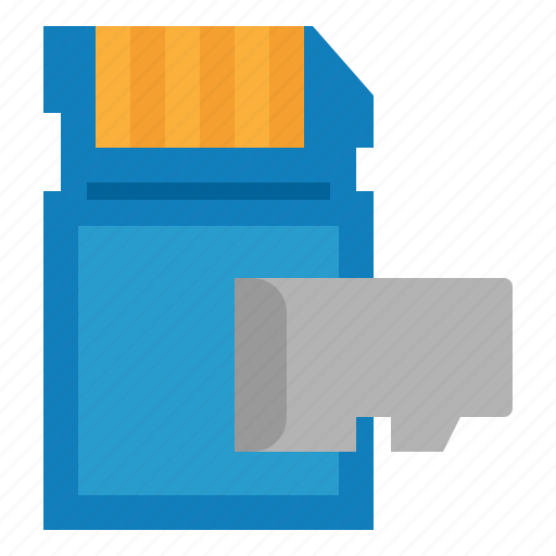 Memory, card, micro, sd, phone icon - Download on Iconfinder