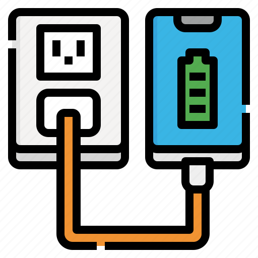 Charger, electric, charging, battery, phone icon - Download on Iconfinder