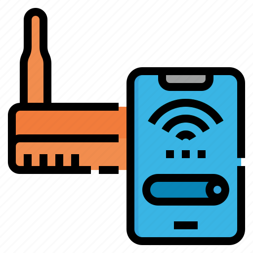 Wifi, router, phone, modem, mode icon - Download on Iconfinder