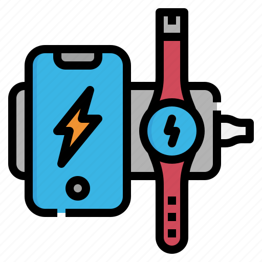 Wireless, charging, mobile, phone, power icon - Download on Iconfinder
