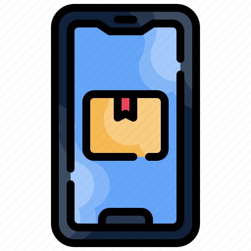 Delivery, box, shipping, package, smartphone icon - Download on Iconfinder