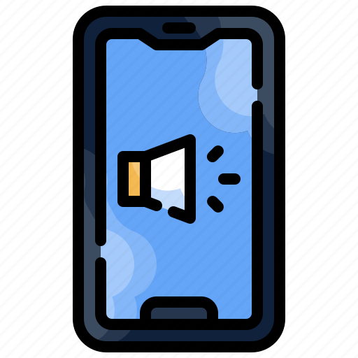 Speaker, smartphone, communications, advertising, marketing icon - Download on Iconfinder