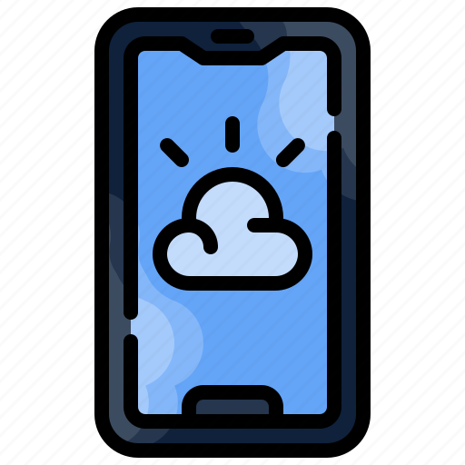 Weather, cloudy, application, smartphone, app icon - Download on Iconfinder