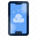 weather, cloudy, application, smartphone, app
