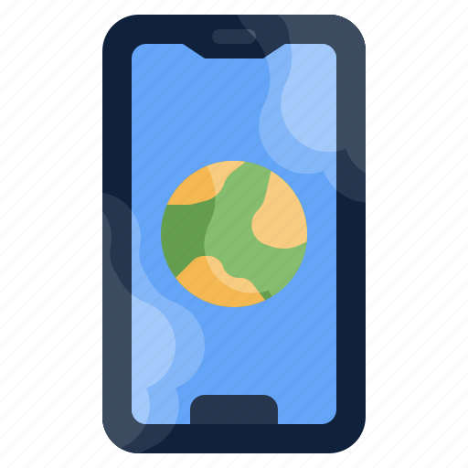 World, smartphone, technology, communications, touch, screen icon - Download on Iconfinder