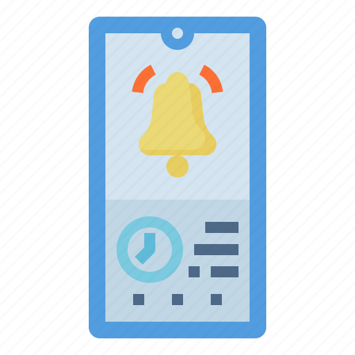 Date, notification, ringing, smartphone, time icon - Download on Iconfinder