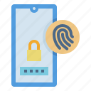 fingerprint, screen, security, smartphone, touch