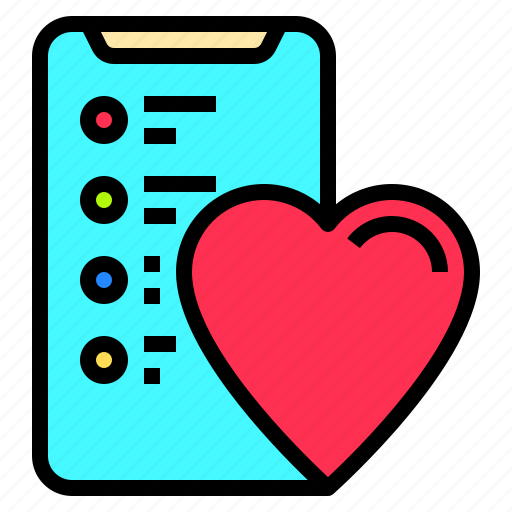 Adult, connection, digital, happy, heart, mobile, people icon - Download on Iconfinder