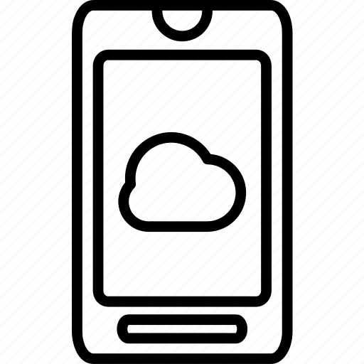 Smartphone, outline icon - Download on Iconfinder