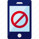 denied, forbidden, phone, prohibited, smartphone