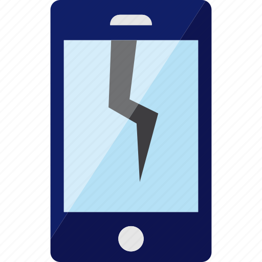 Break, broken, glass, phone, smartphone icon - Download on Iconfinder