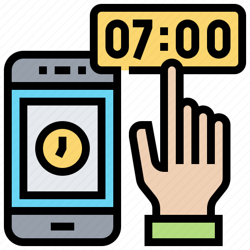 Clock, futuristic, hour, smartphone, time icon - Download on Iconfinder