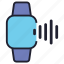 smartwatch, watch, device, technology, wristwatch, time, vibrate, vibration, waves 