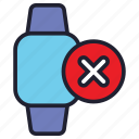 smartwatch, watch, device, technology, wristwatch, time, close, cancel, remove