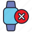 smartwatch, watch, device, technology, wristwatch, time, close, cancel, remove 