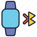 smartwatch, watch, device, technology, wristwatch, clock, bluetooth, wireless, connection