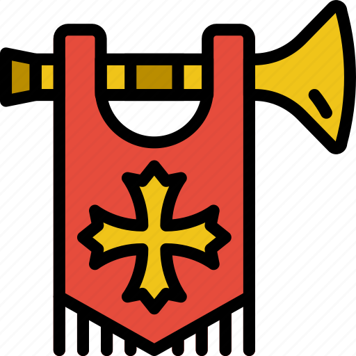Antique, battle, medieval, old, trumpet icon - Download on Iconfinder