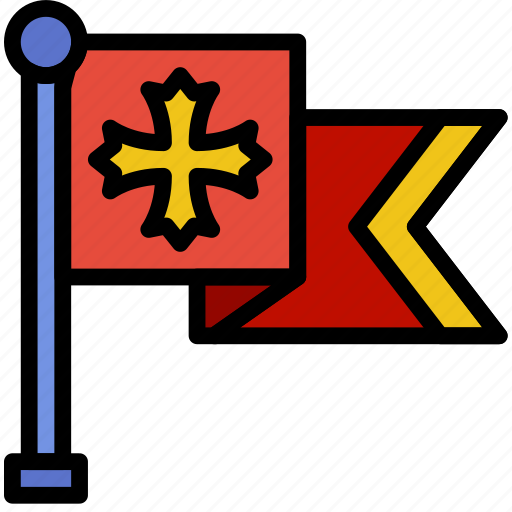Antique, battle, flag, medieval, old icon - Download on Iconfinder