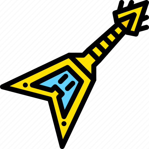Electric, guitar, yellow icon - Download on Iconfinder