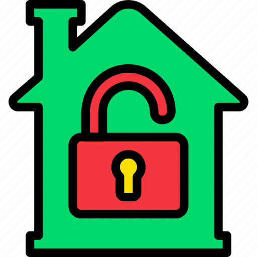 Building, estate, home, house, property, real, unlocked icon - Download on Iconfinder