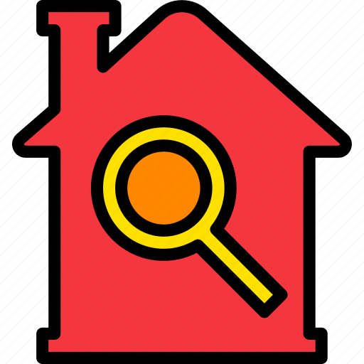 Building, estate, home, house, property, real, search icon - Download on Iconfinder