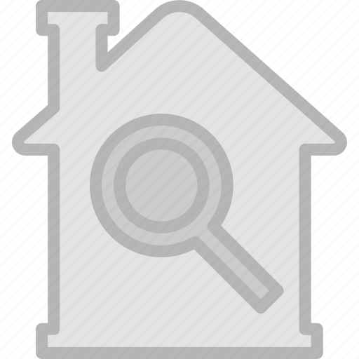 Building, estate, house, property, real, search icon - Download on Iconfinder