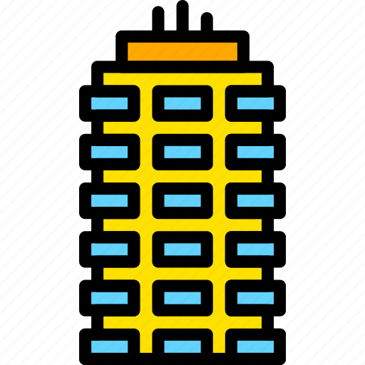 Appartment, building, complex, estate, house, property, real icon - Download on Iconfinder