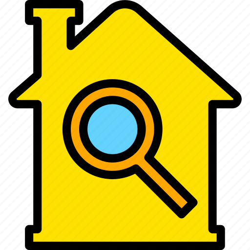 Building, estate, house, property, real, search icon - Download on Iconfinder