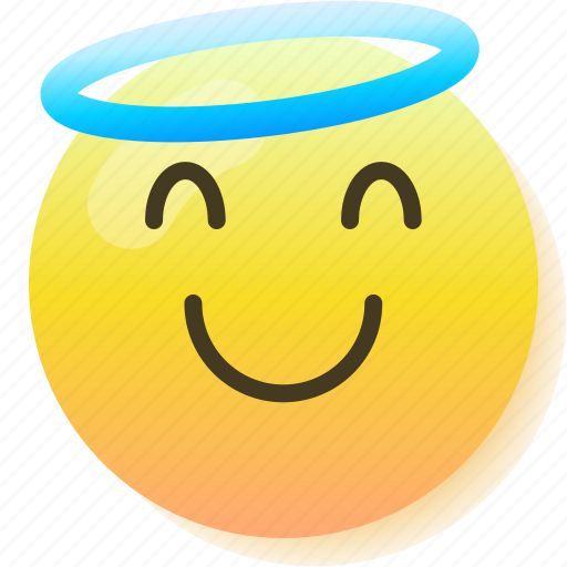 Angel, emoji, emoticon, happy, smile, smiley icon - Download on Iconfinder