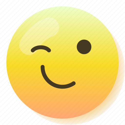 Blink, emoji, emoticon, smile, smiley, wink icon - Download on Iconfinder