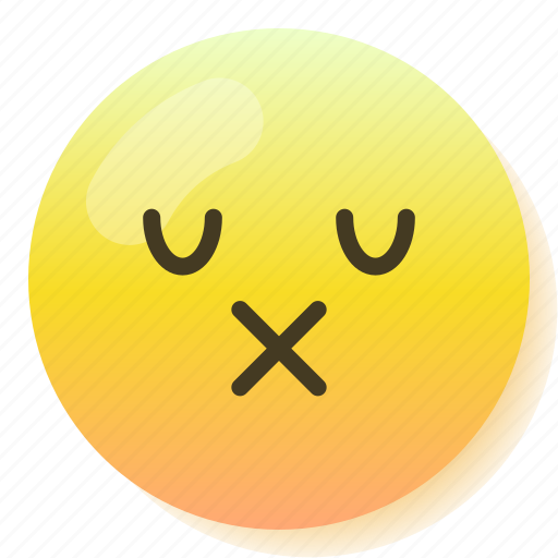 Emoji, emoticon, muted, shut, smile, smiley, up icon - Download on Iconfinder