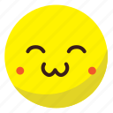 circle, cute, happy, sad, smile, sticker