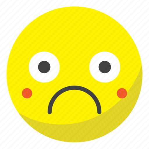 Circle, cute, happy, sad, smile, sticker icon - Download on Iconfinder
