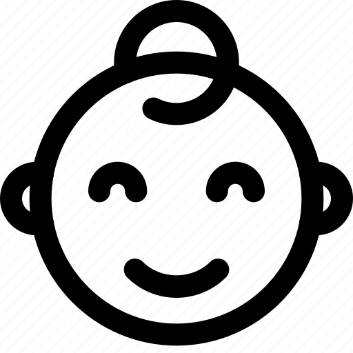 Smiling, baby, emoticons, smiley, people icon - Download on Iconfinder